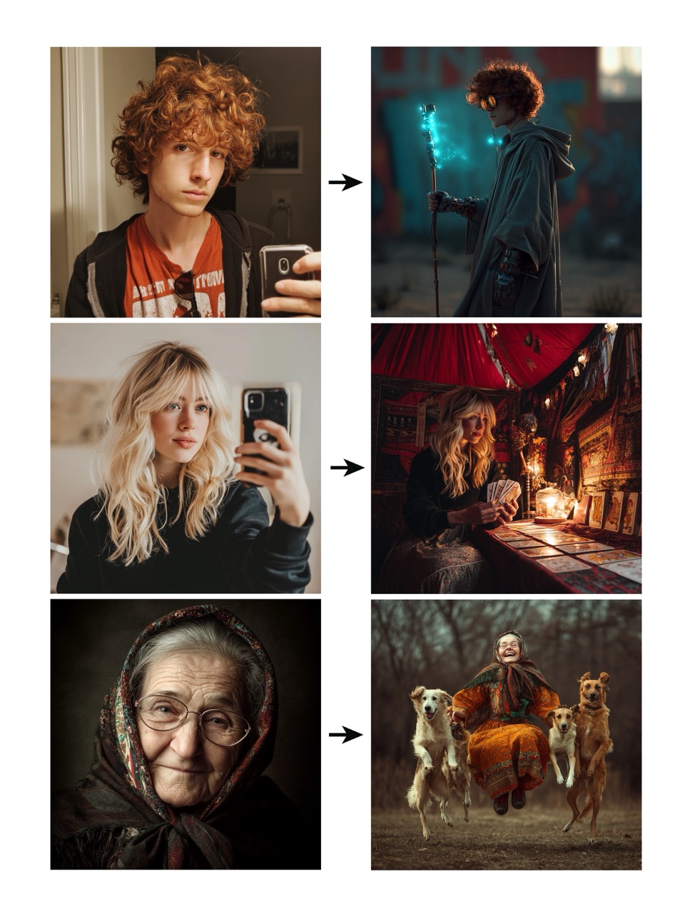 Midjourney-style Omni Reference Example